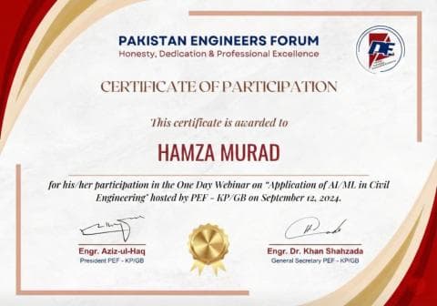 Application of AI/ML in Civil Engineering